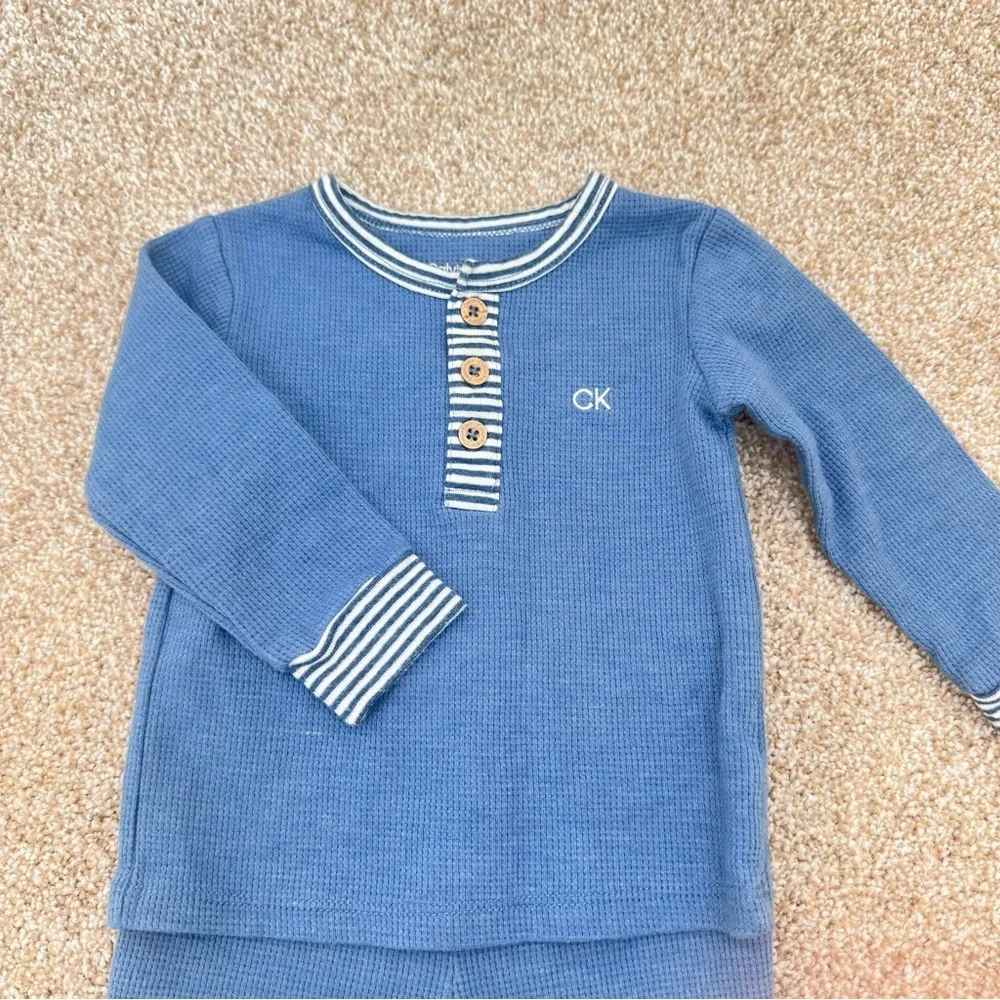 12m Calvin Klein Blue Two Piece Set Loungewear 0021